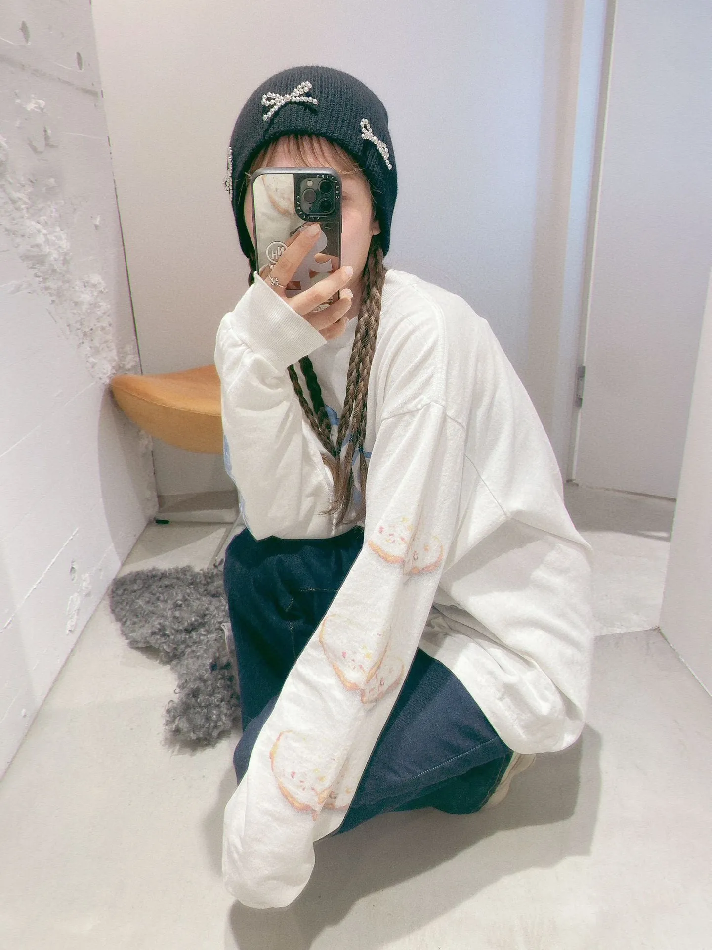 SAINT Mxxxxxx HEART COOKIES L/S TEE/WHT Love Oreo printed long sleeves Off-white S-XL Customized co-branded main mark/wash mark Correct version Ready-made garments washed and distressed VINTAGE feeling Top-notch printing technology Perfect restoration